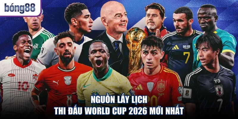 Nguồn lấy lịch thi đấu World Cup 2026 mới nhất