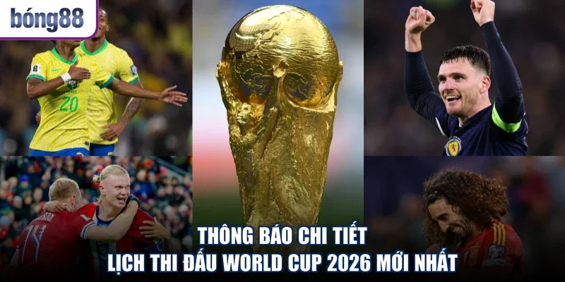 Thông Báo Chi Tiết Lịch Thi Đấu World Cup 2026 Mới Nhất